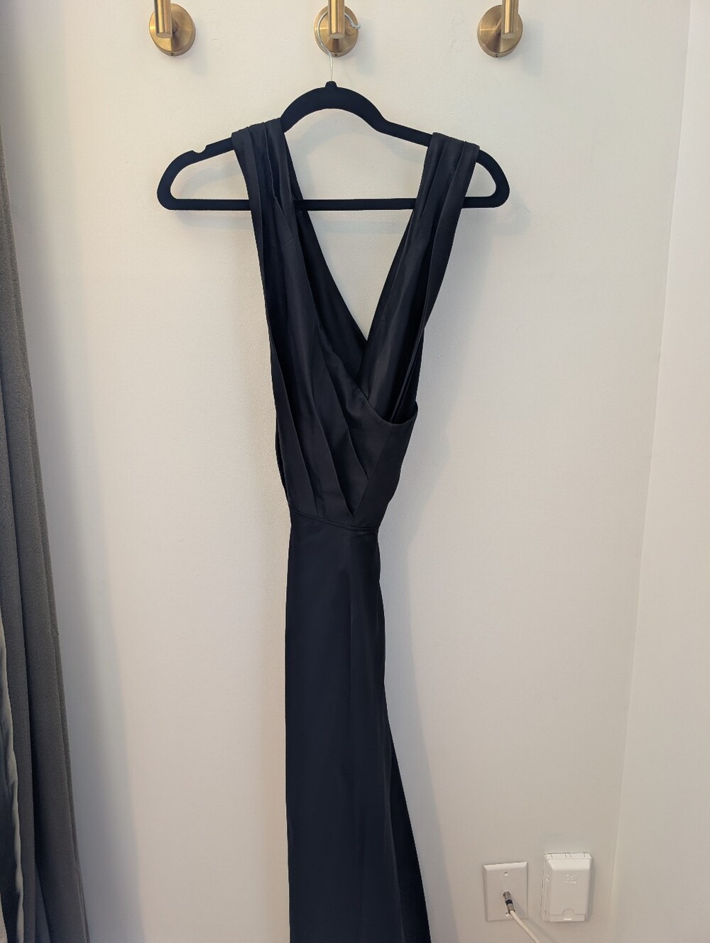 NWT Silk Maison Black Gown XXL - Picture 4 of 8